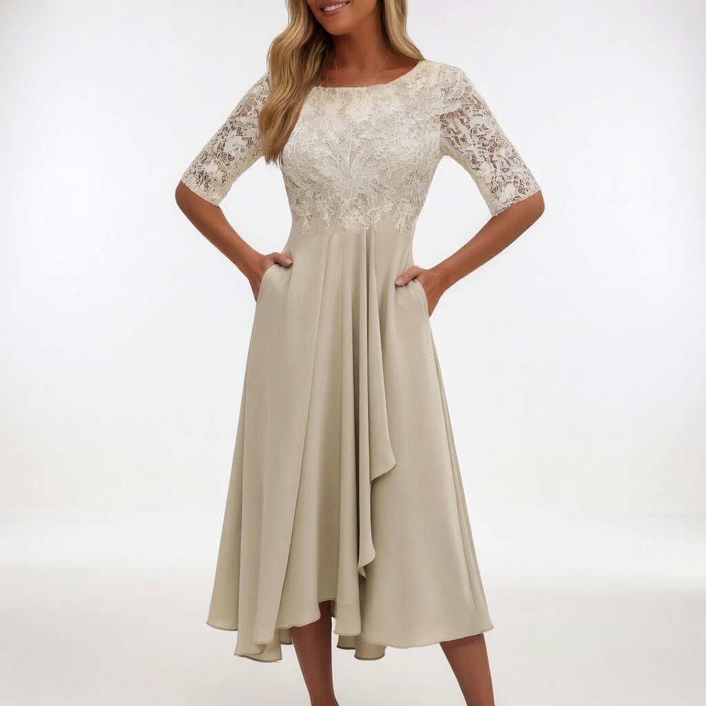 Lace Midi Dress Timeless Elegance