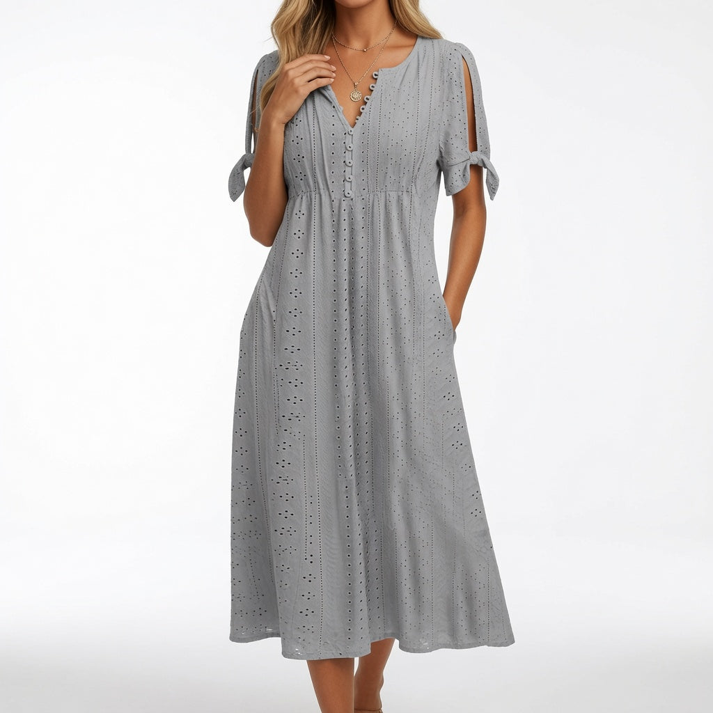 Embroidered Bohemian Dress Summer Elegance