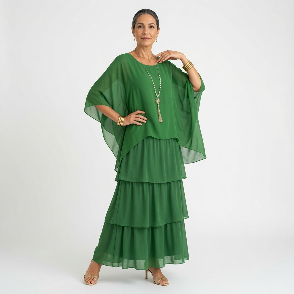Bohemian Ruffle Dress Timeless Elegance