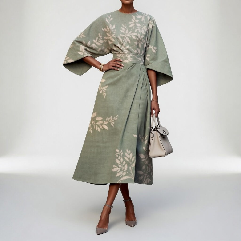 Floral Kimono Dress Oriental Grace