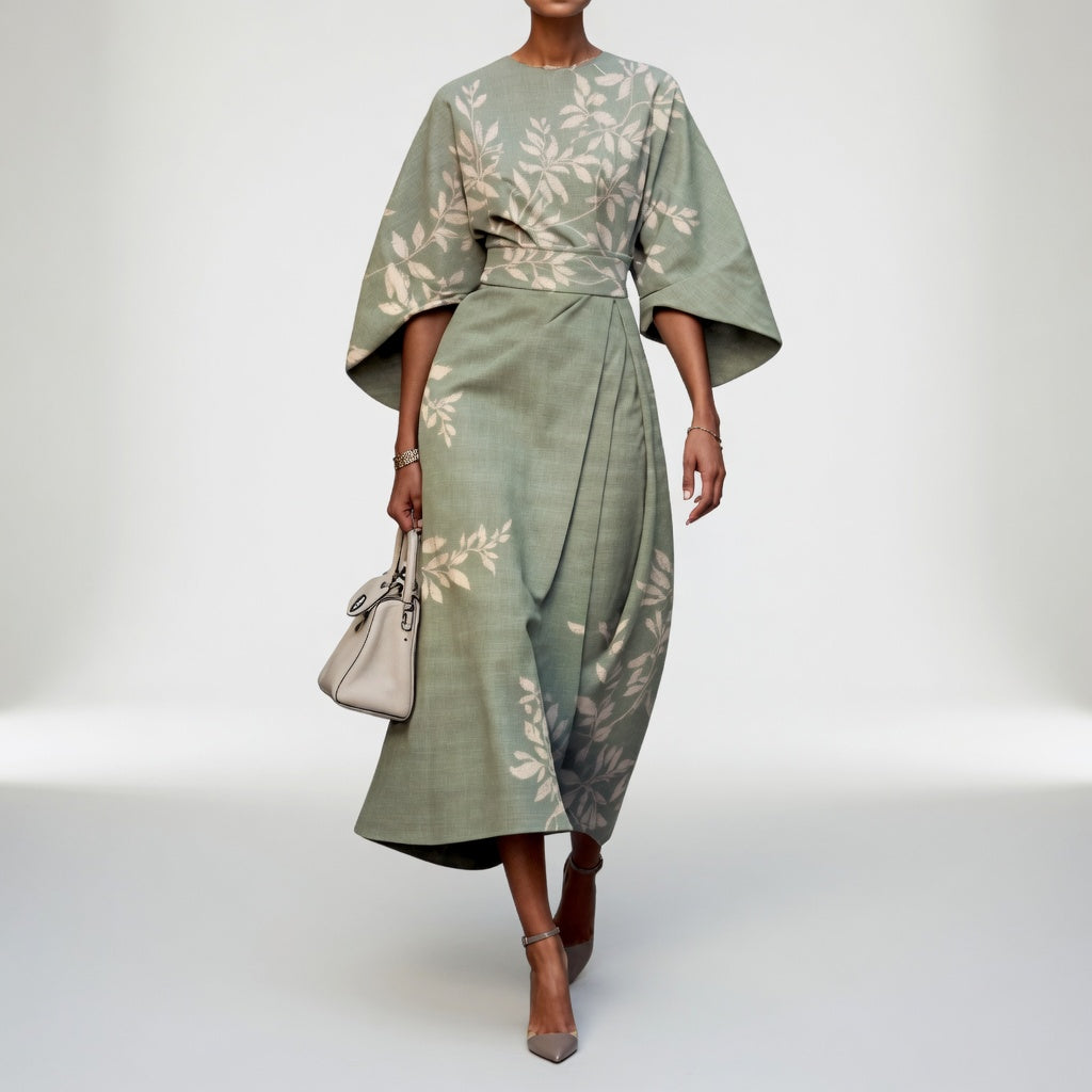 Floral Kimono Dress Oriental Grace