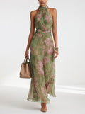 Elegant Floral Maxi Dress Airy