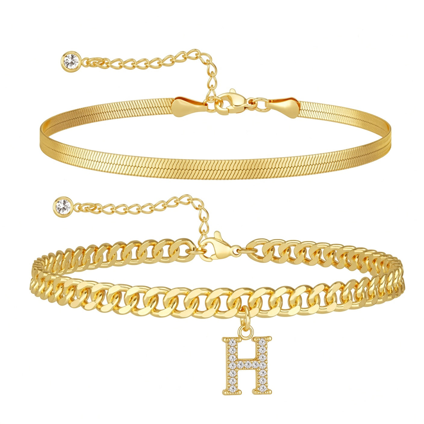 Personalized Initial Anklet