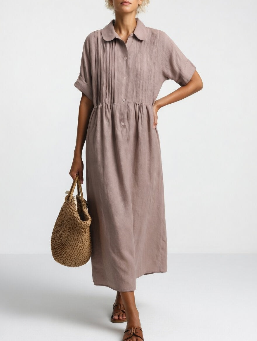 Flowy Summer Shirt Dress - Style 2