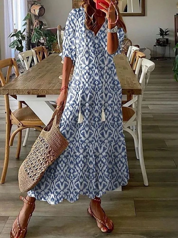 Elegant Velvet Floral Maxi Dress