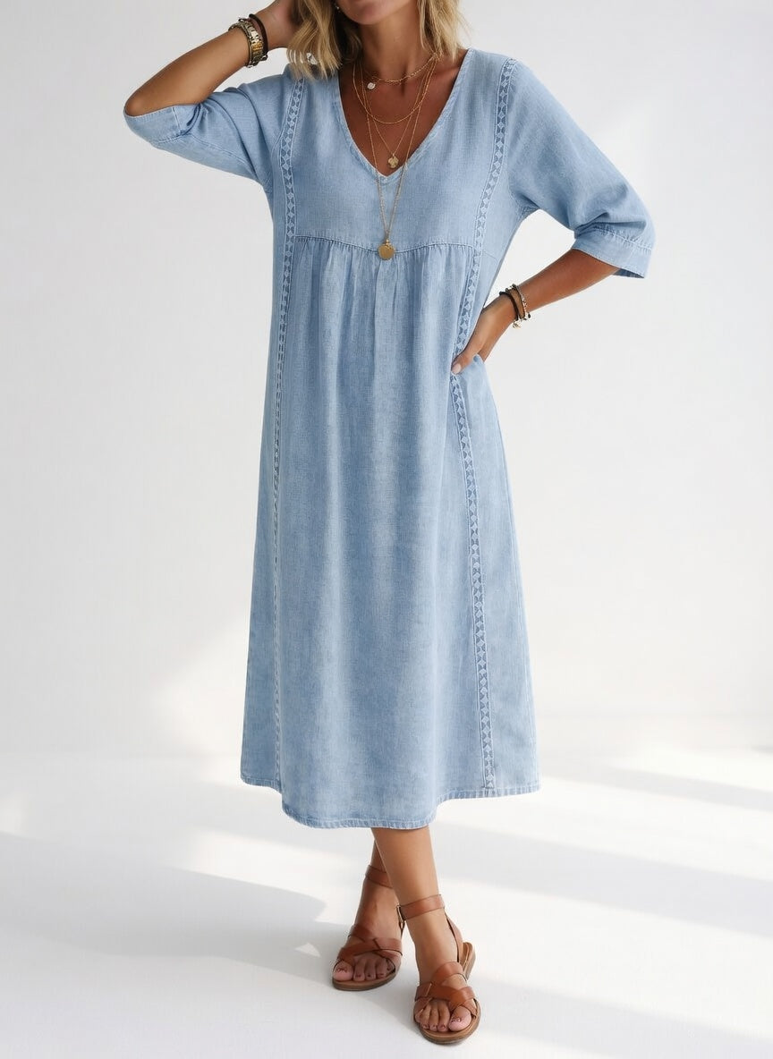 Casual Flowy Elegant Midi Dress