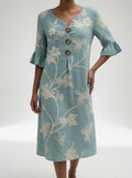 Floral Midi Dress Summer Freedom