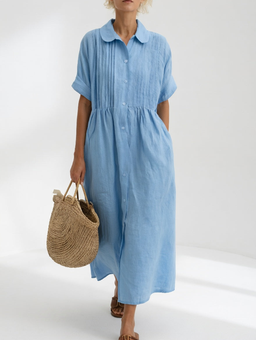 Flowy Summer Shirt Dress - Style 3