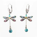 Elegant Dragonfly Earrings with Fine Engraving