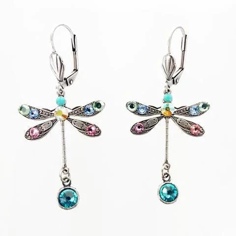 Elegant Dragonfly Earrings with Fine Engraving