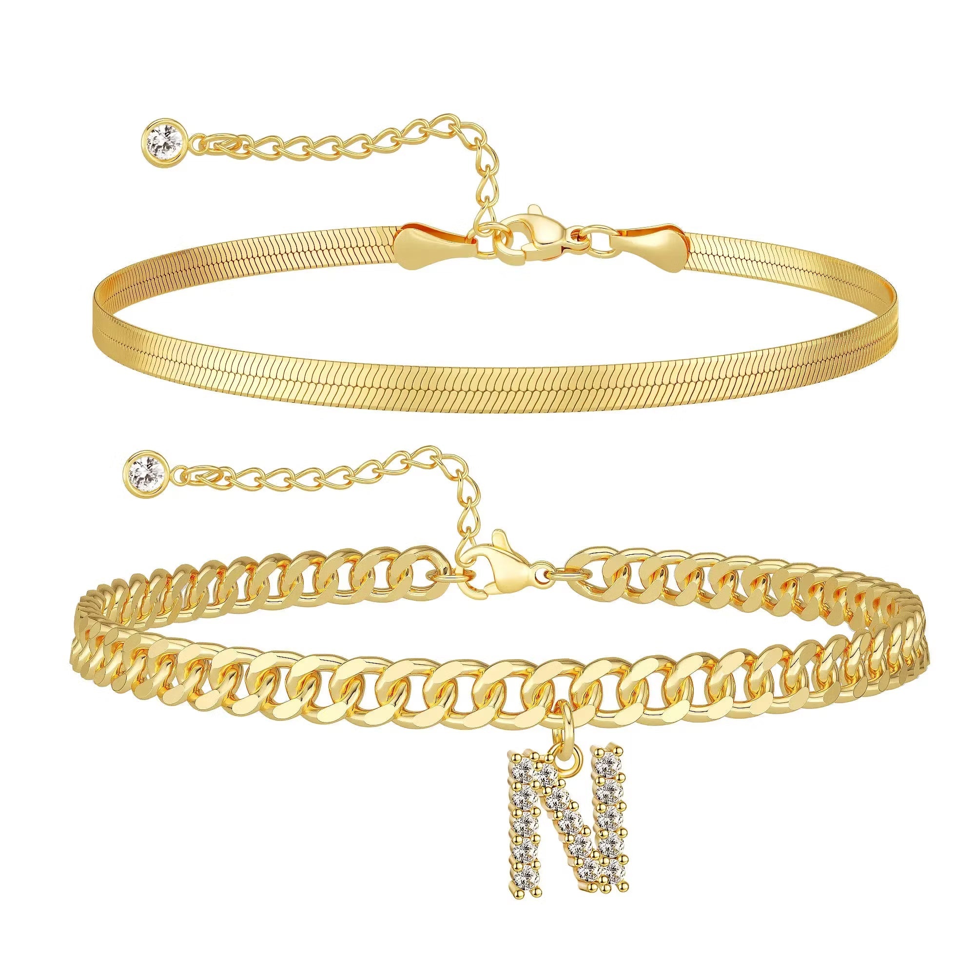 Personalized Initial Anklet