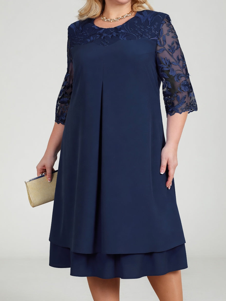 Elegant Lace Dress Refined Formal Wear