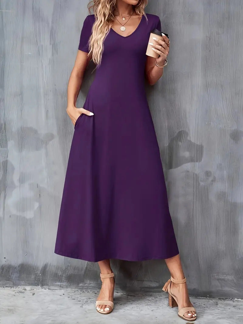 Flowy Elegant Maxi Dress - Viola