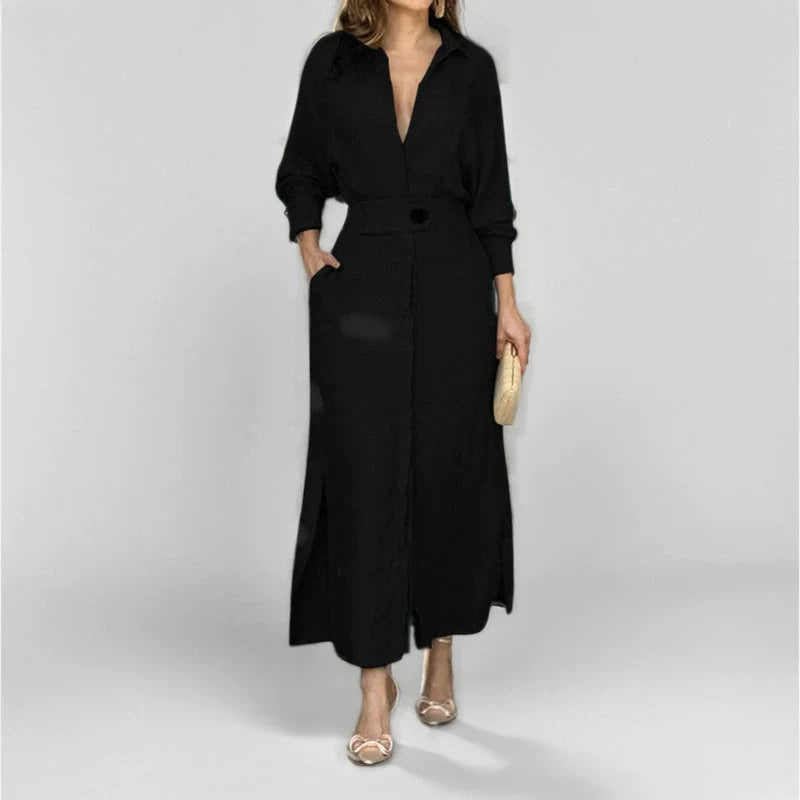 Flowy Maxi Dress Natural Elegance