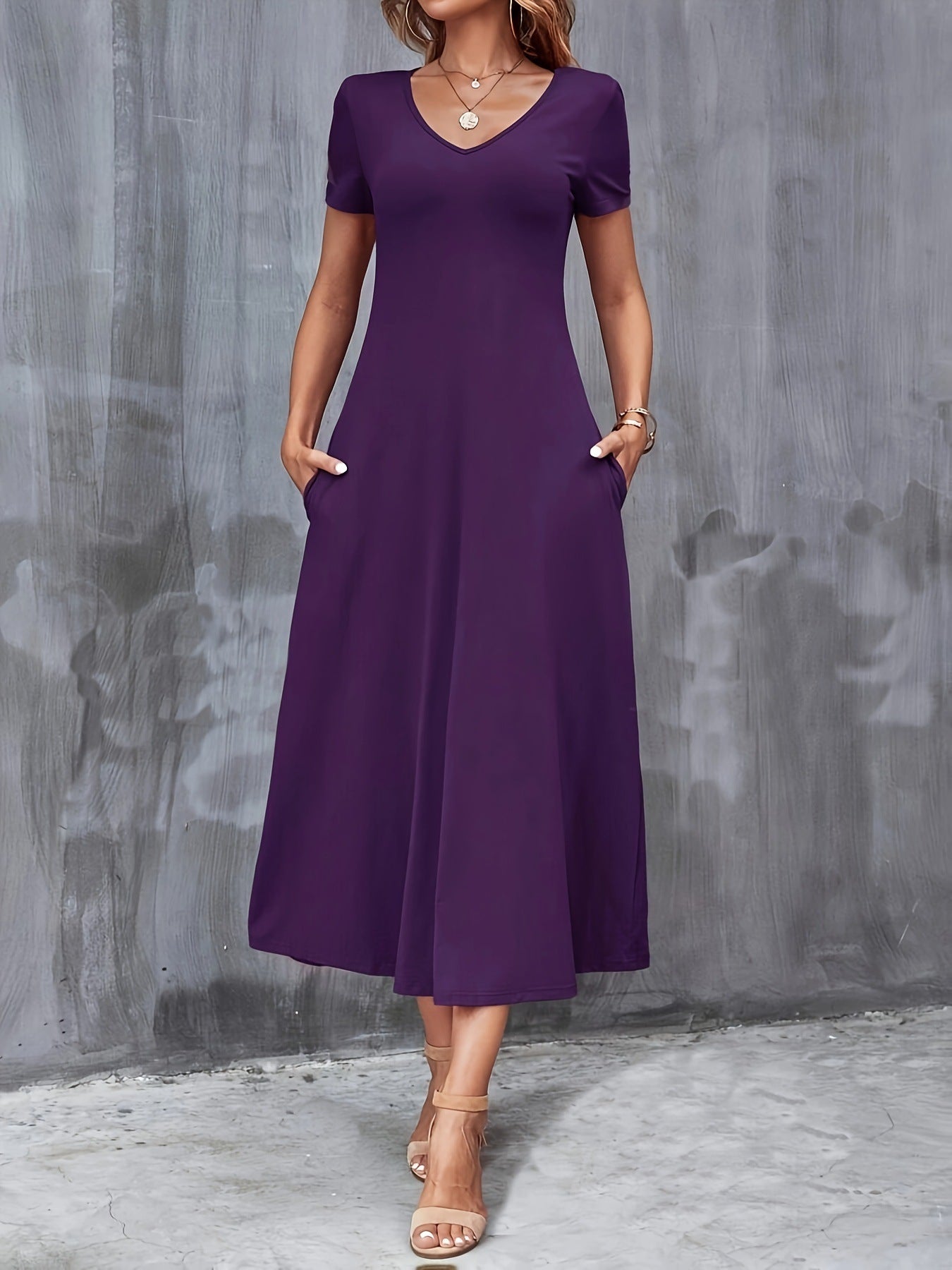 Flowy Elegant Maxi Dress - Viola