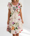 Elegant Light Floral Summer Dress