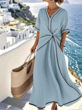 Elegant Dress with Flattering Waist and Festive Chic