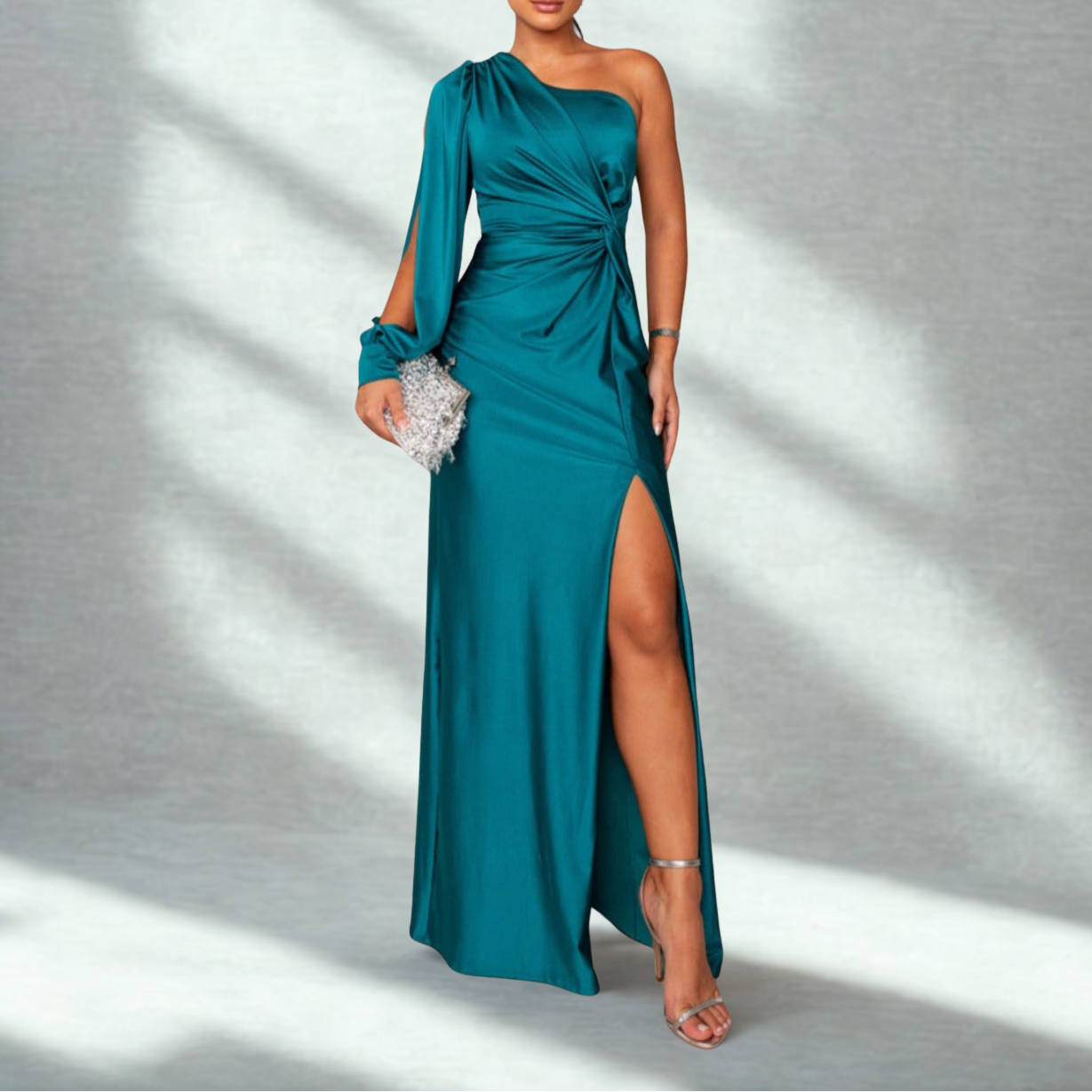 One Shoulder Evening Dress