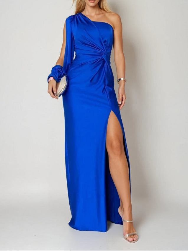 One Shoulder Evening Dress