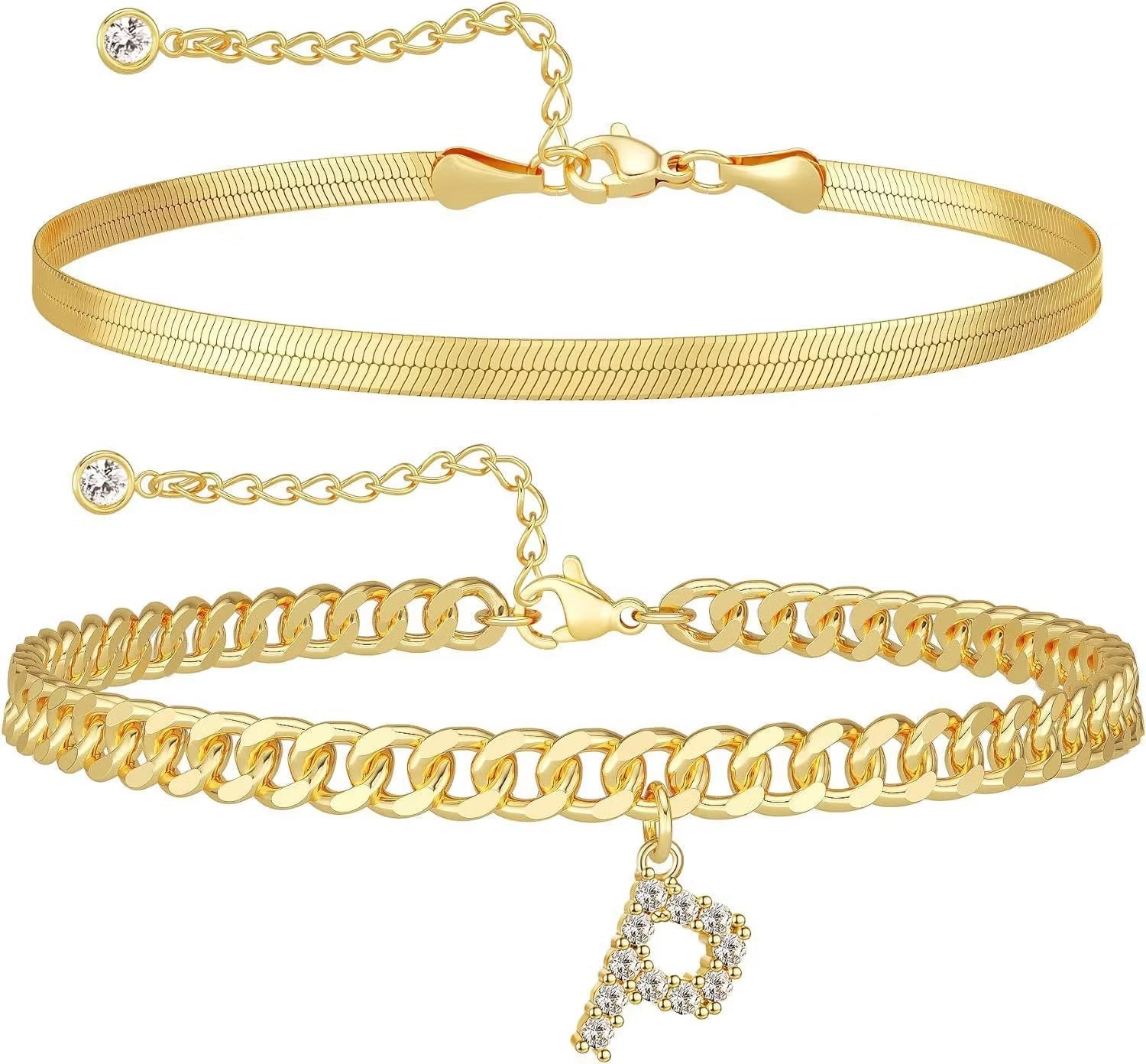 Personalized Initial Anklet