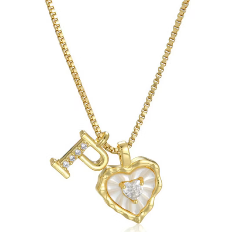Personalized Initial Heart Necklace