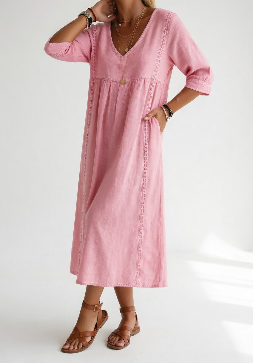 Casual Flowy Elegant Midi Dress