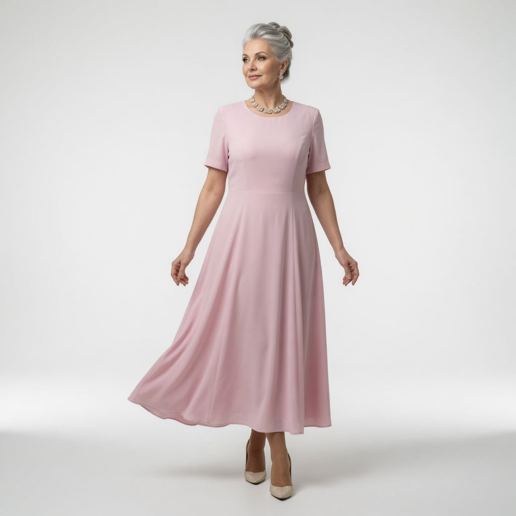 Refined Floral Elegance Formal Maxi Dress