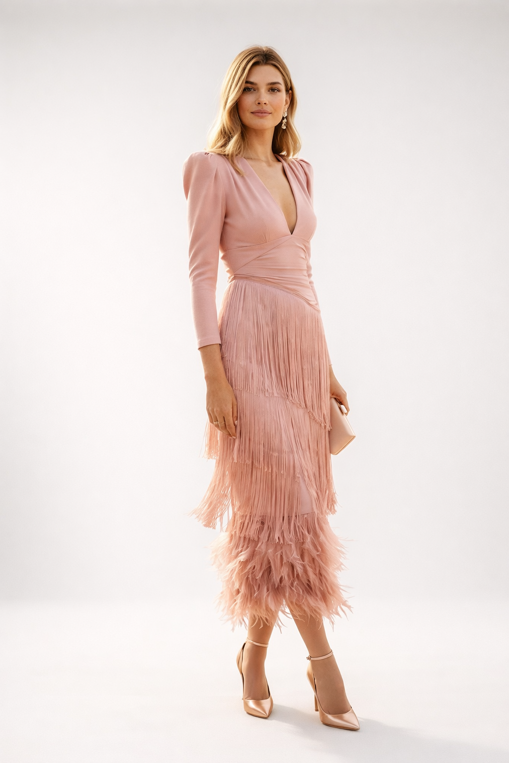 Elegant Fringe Dress Refined Silhouette
