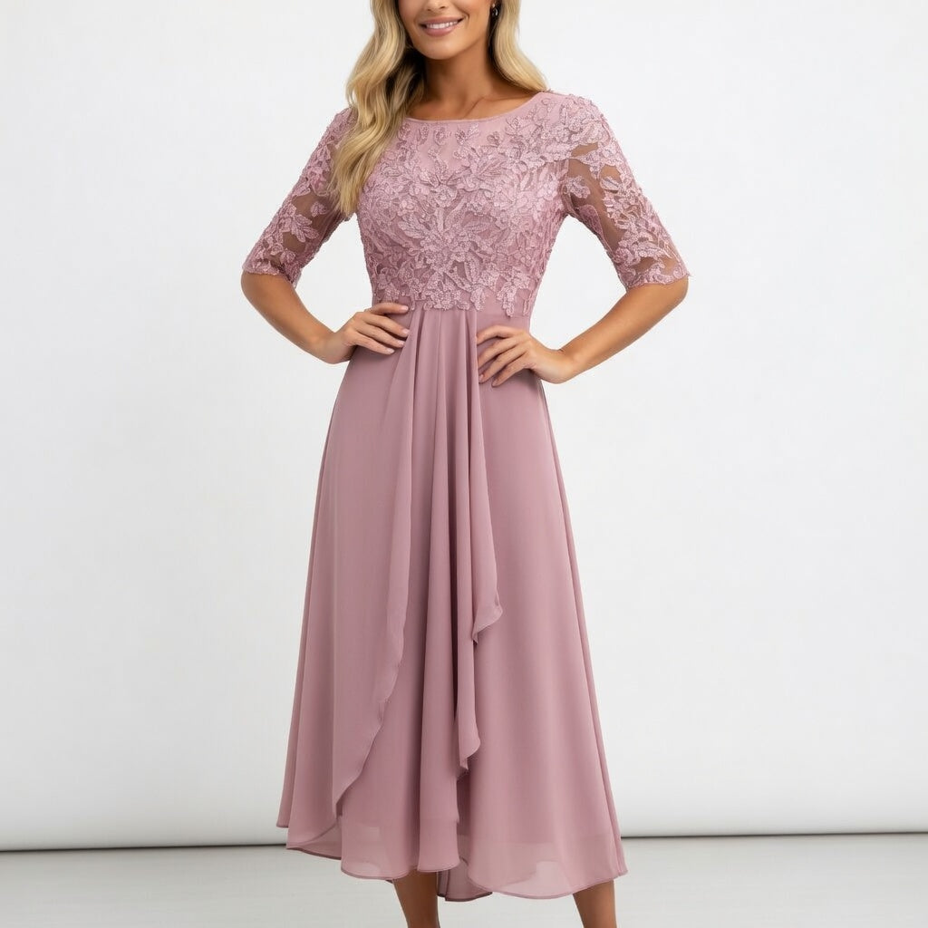 Lace Midi Dress Timeless Elegance