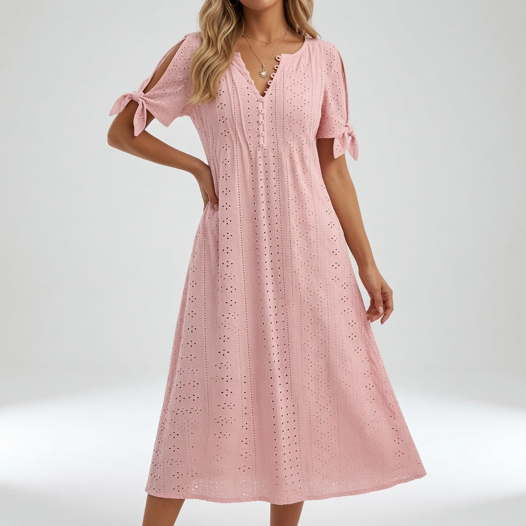 Embroidered Bohemian Dress Summer Elegance