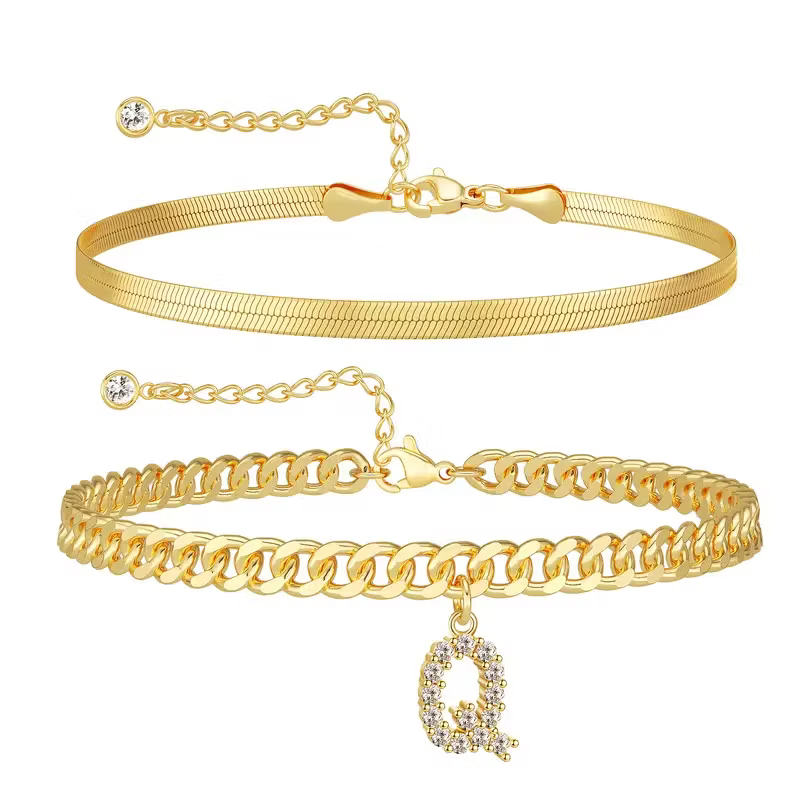 Personalized Initial Anklet