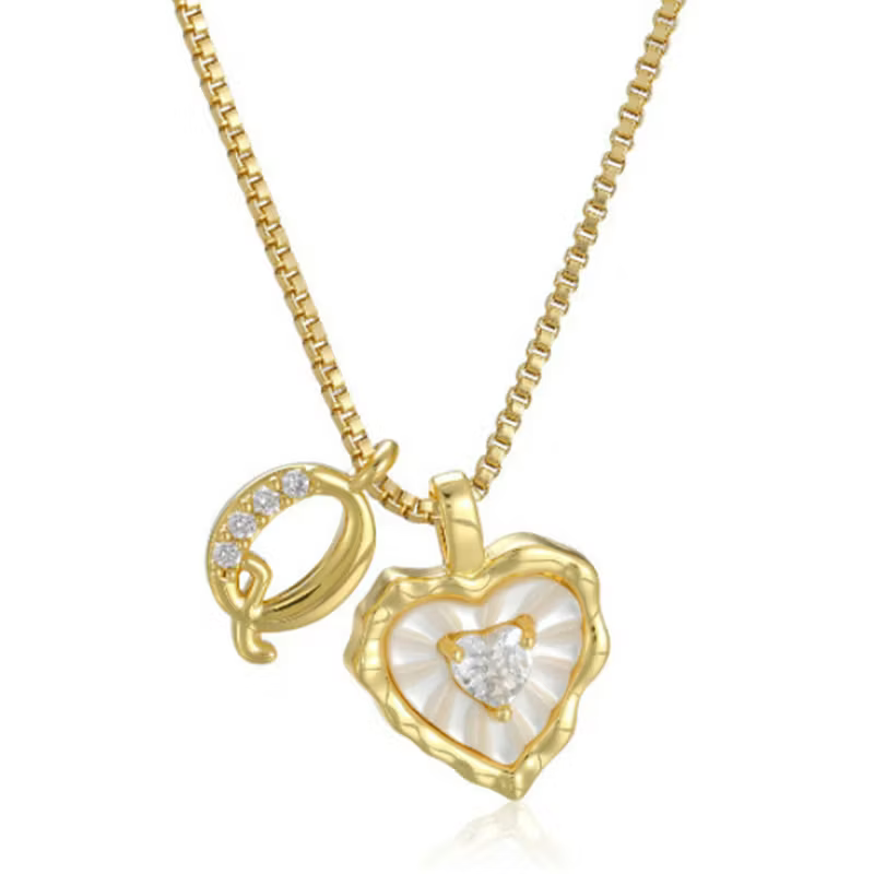 Personalized Initial Heart Necklace