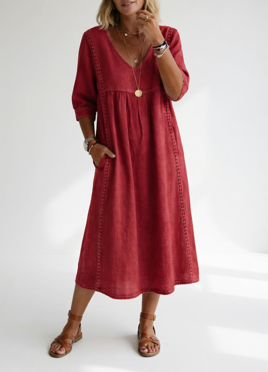 Casual Flowy Elegant Midi Dress
