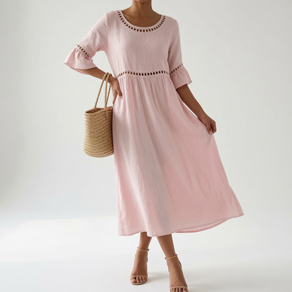 Flowy Midi Dress Summer Elegance