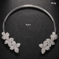 Elegant Crystal Flower Necklace