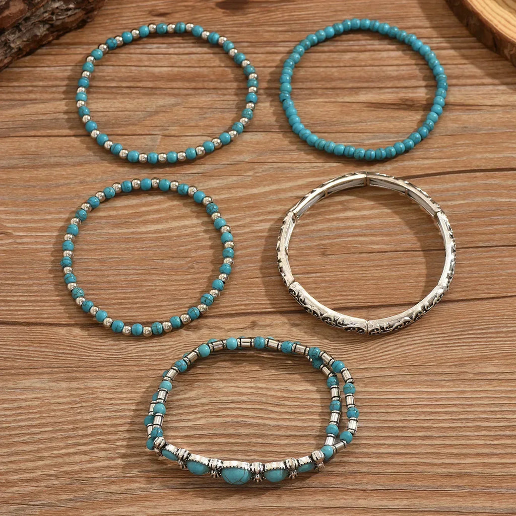 Refined Multi Strand Turquoise Bracelet