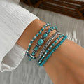 Refined Multi Strand Turquoise Bracelet