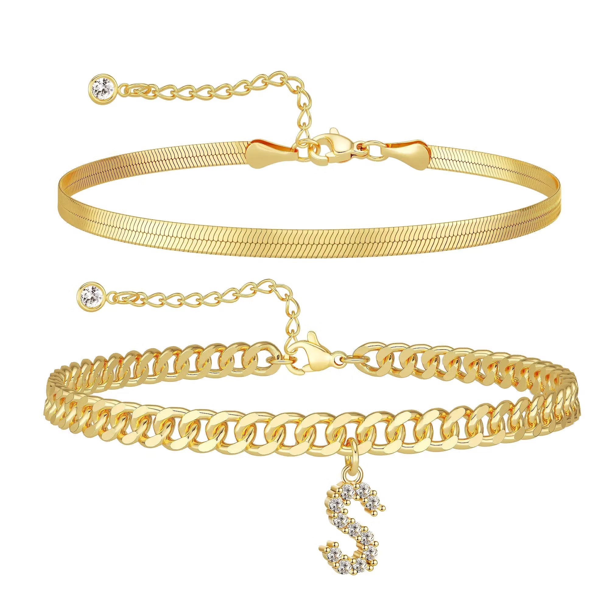 Personalized Initial Anklet