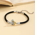 Cord Bracelet with Dog Icon