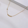 Radiant Side Cross Necklace