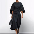 Elegant Maxi Dress with Kimono Sleeves