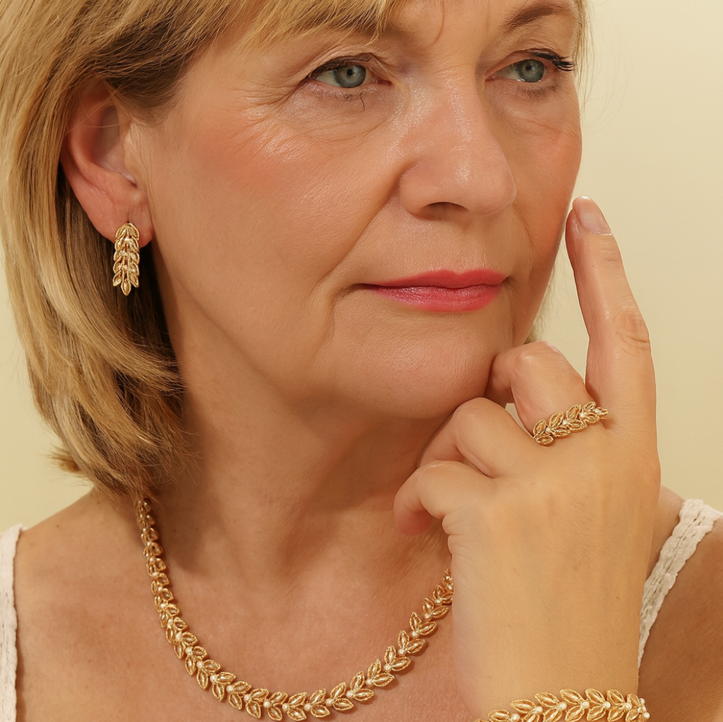 Golden Elegant Jewelry Set