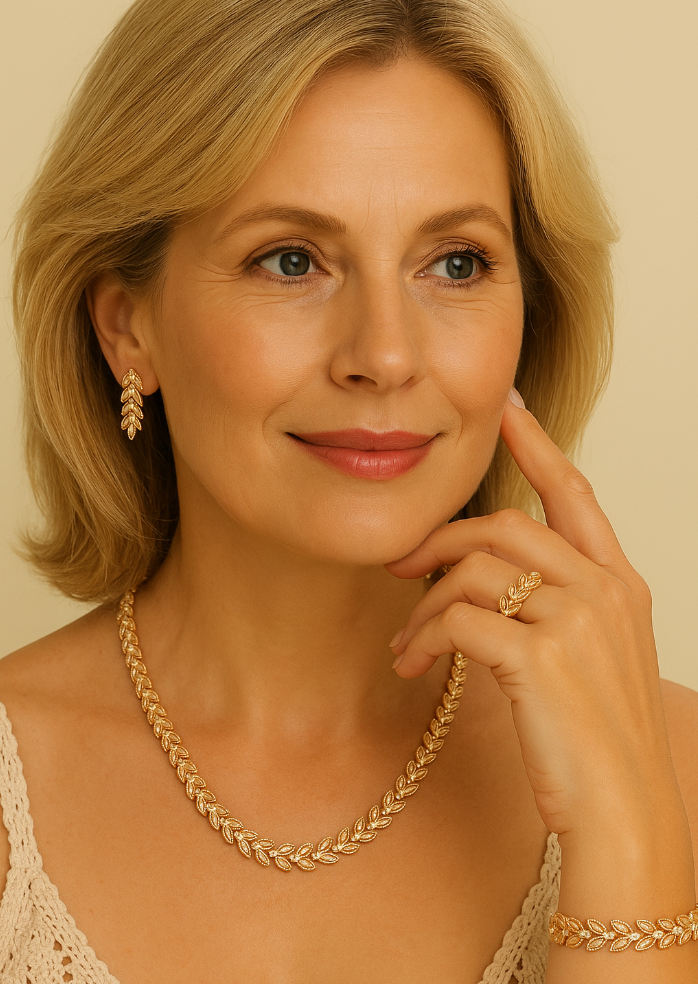 Golden Elegant Jewelry Set