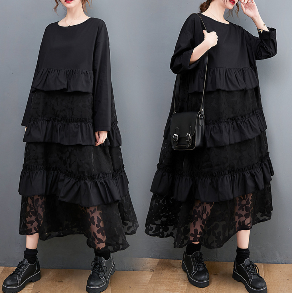 Comfortable Flowy Natural Maxi Dress