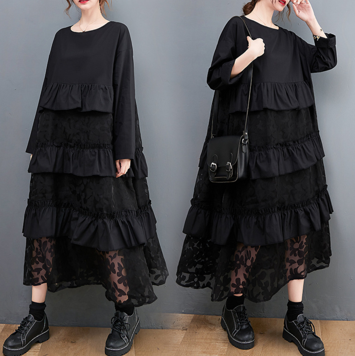 Comfortable Flowy Natural Maxi Dress