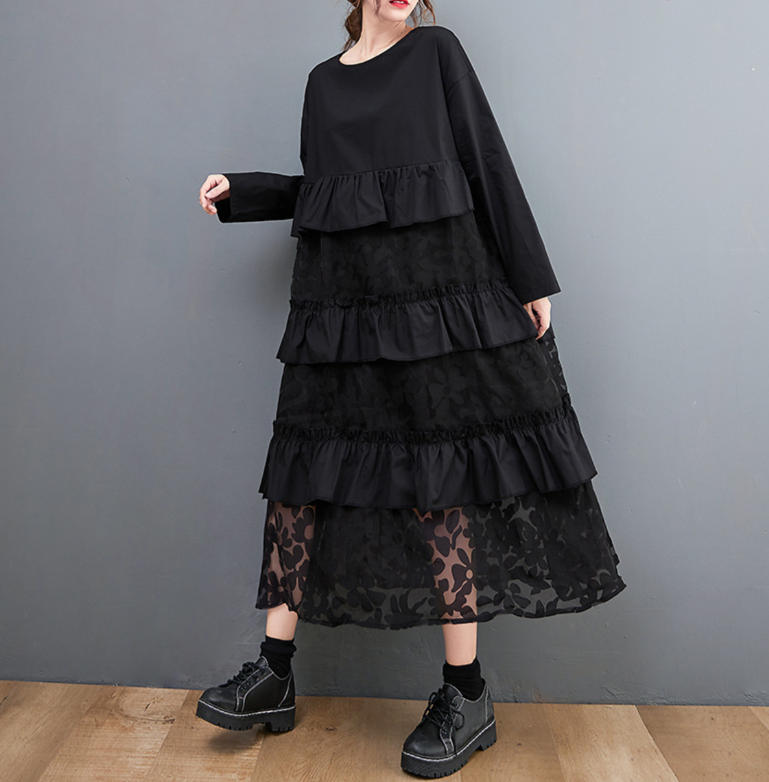 Comfortable Flowy Natural Maxi Dress