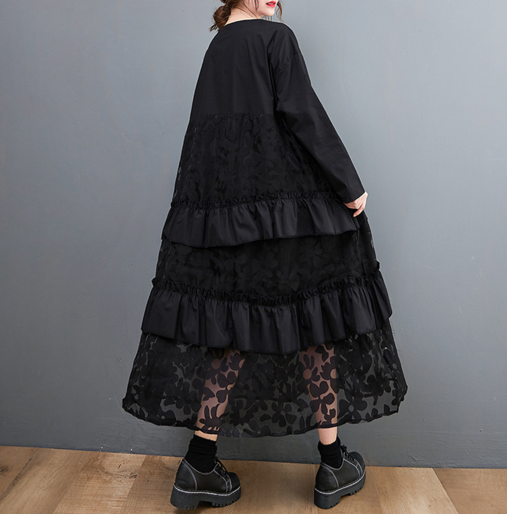 Comfortable Flowy Natural Maxi Dress