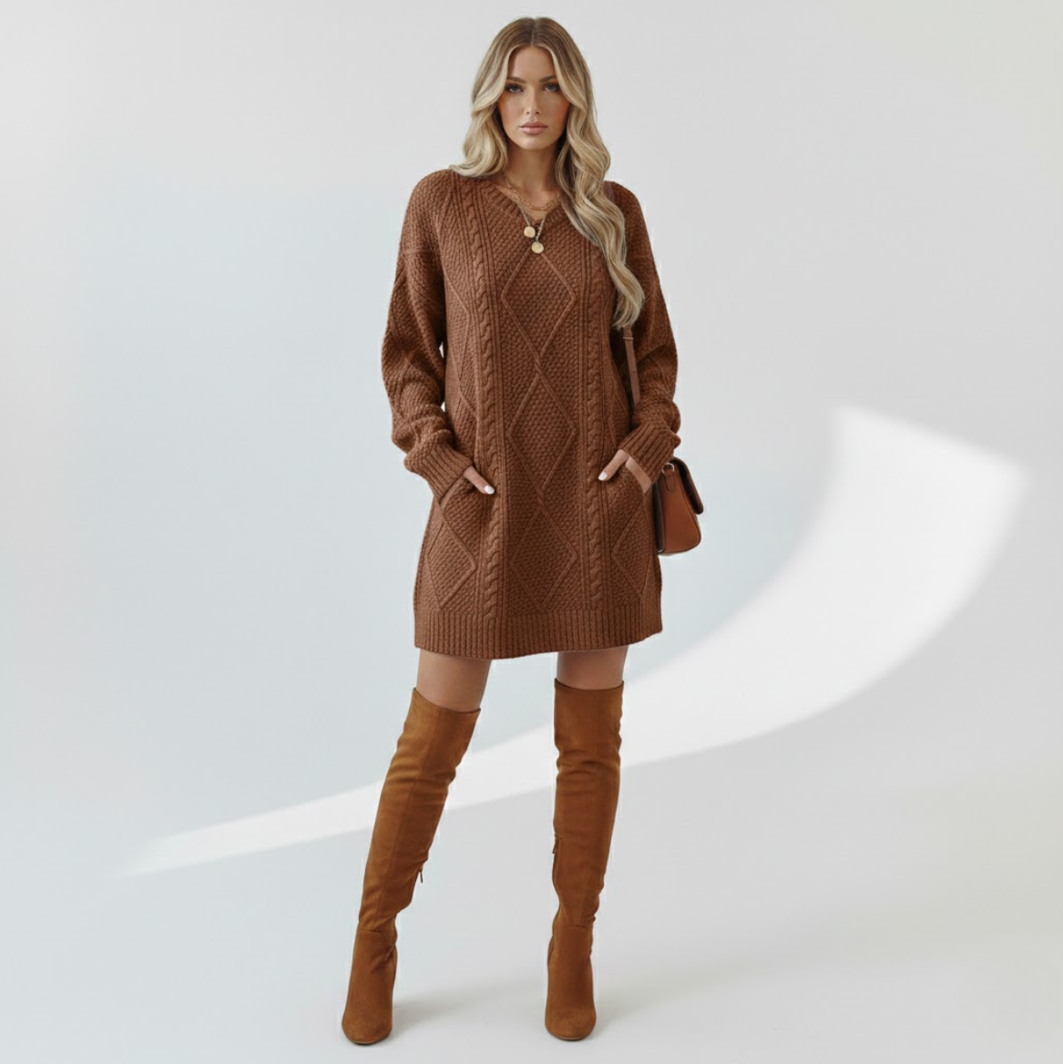 Elegant Comfortable Knit Dress