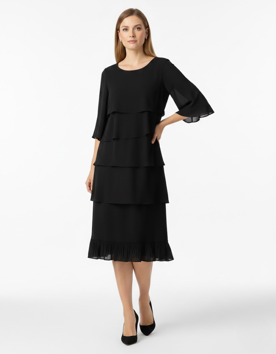 Elegant Feminine Comfortable Midi Dress