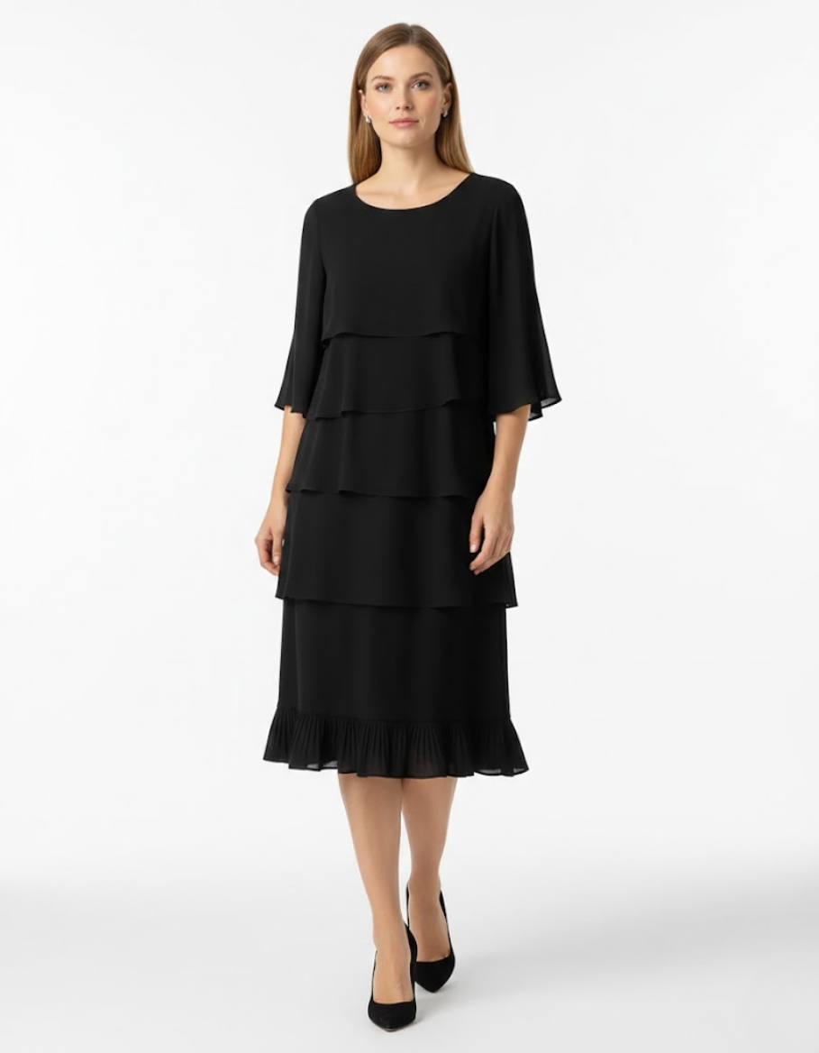 Elegant Feminine Comfortable Midi Dress